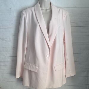 Lane Bryant Size 18 Women's Tailored Stretch Blazer in Light Pink Career Event